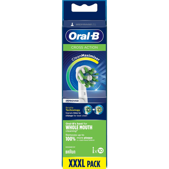 Oral-B Cross Action Clean Maximiser Tandborsthuvud 10 st