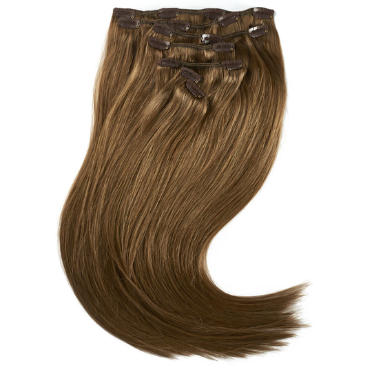Rapunzel of Sweden Clip-on set Original 7 pieces 50 cm 5.0 Brown
