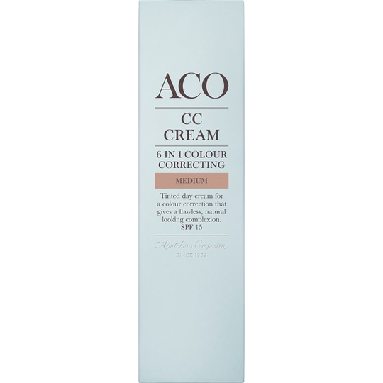 Aco Face Cc Cream Medium SPF15 Färgad Dagkräm 50 ml