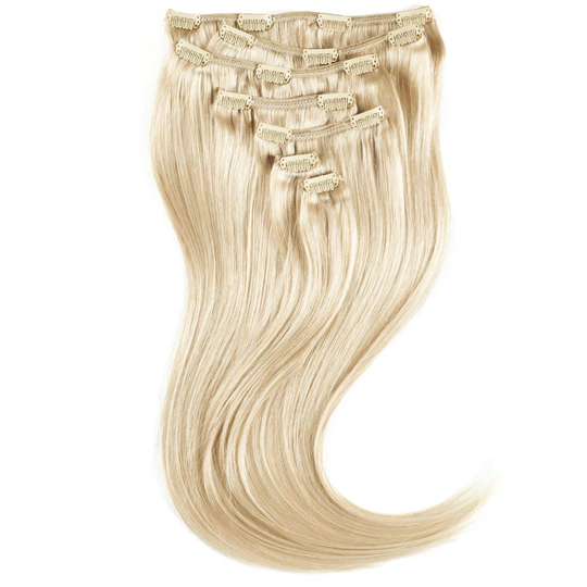 Rapunzel of Sweden Clip-on set 7 pieces 40 cm 10.7 Light Grey