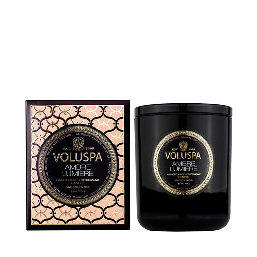 Boxed Candle 60h Ambre Lumiere