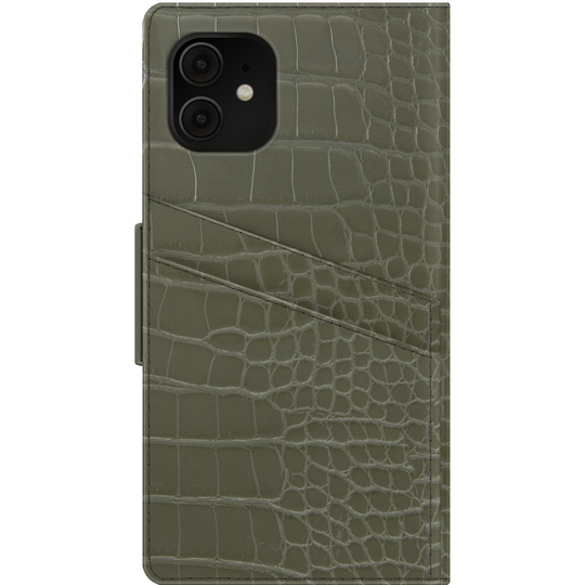 iDeal of Sweden iPhone 11/XR Atelier Wallet Khaki Croco