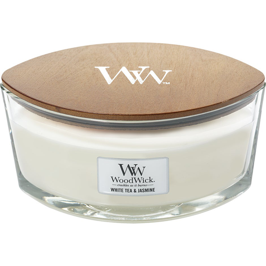 White Tea & Jasmine, WoodWick Doftljus