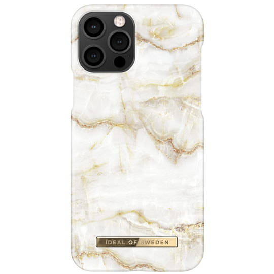 iDeal of Sweden iPhone 12/12 Pro Fashion Case Golden Pearl Marble