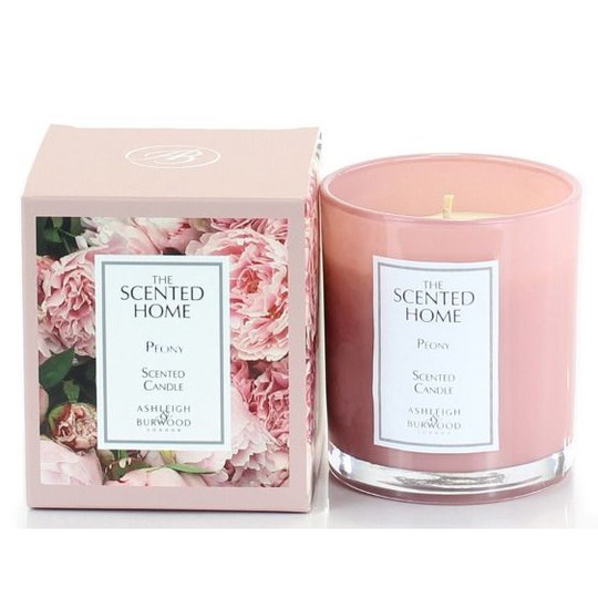 Ashleigh & Burwood Doftljus Glas Peony