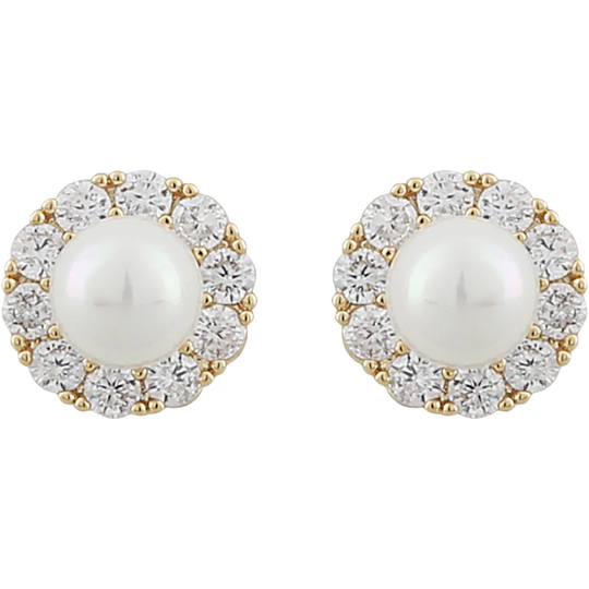 Friday pearl ear g/white, Snö of Sweden Örhängen
