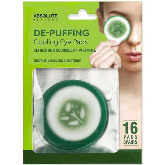 Cooling Eye Pad Cucumber 16pcs, 16 pcs Absolute New York Ögon