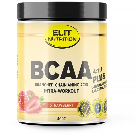 Elit Nutrition Elit BCAA 4:1:1 + L-glutamine Strawberry