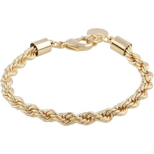 Exibit big brace plain gold, Snö of Sweden Armband