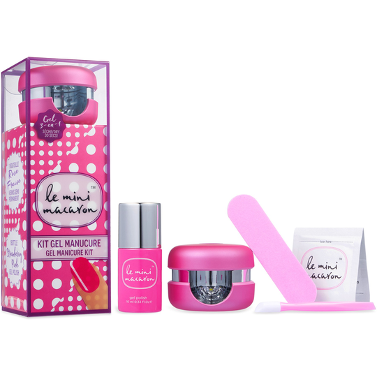 Le Mini Macaron Manicure Kit Strawberry Pink