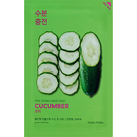 Holika Holika Pure Essence Mask Sheet - Cucumber, Holika Holika Ansiktsmask