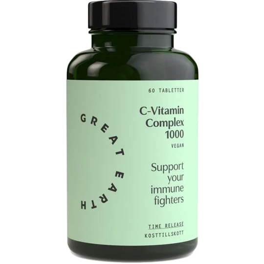Great Earth C-vitamin Complex 1000 Vegan 60 tabletter