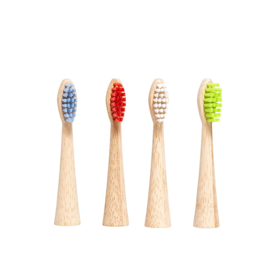 A Good Company Eltandborsthuvud Bambu Hård - Kompatibel med Oral-B Eltandborstar - 4 st