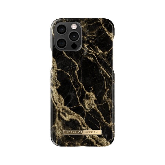 iDeal of Sweden iPhone 12/12 Pro Fashion Case Golden Smoke Marble