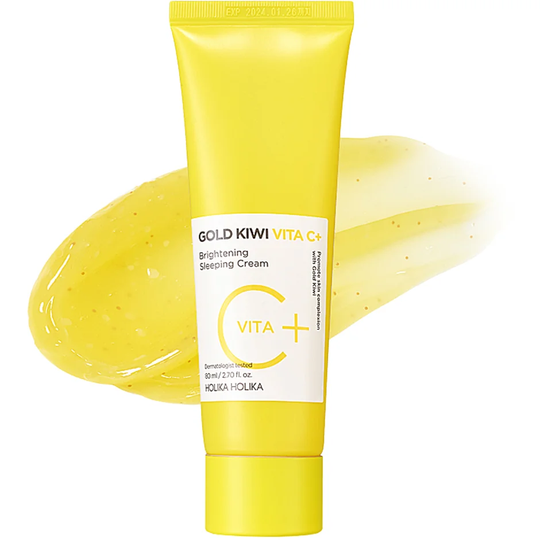 Gold Kiwi Vita C+ Brightening Sleeping Cream, 80 ml Holika Holika Serum & Ansiktsolja