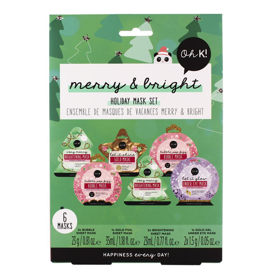 Oh K! Merry & Bright Holiday Mask Set