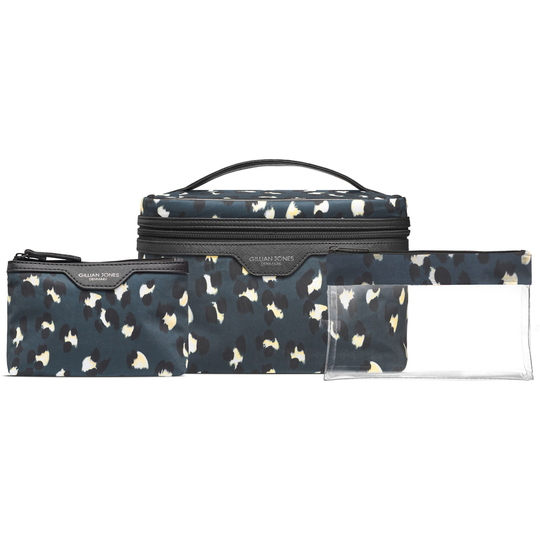 Gillian Jones Urban 3 Pcs Set Blue Leopard