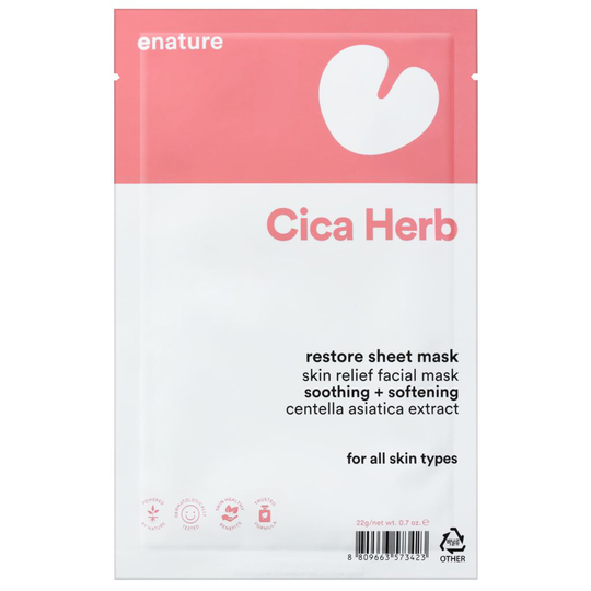 E Nature Cica Herb Restore Sheet Mask 22 g