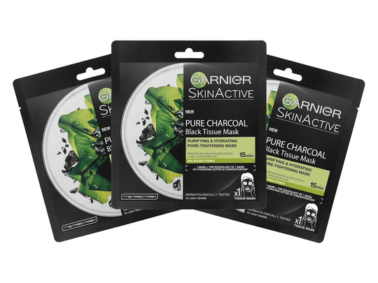 Black Tissue Mask, Garnier Ansiktsmask