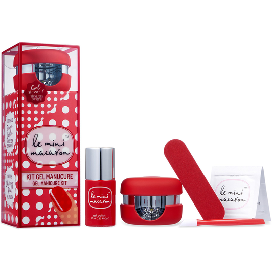 Le Mini Macaron Manicure Kit Cherry Red