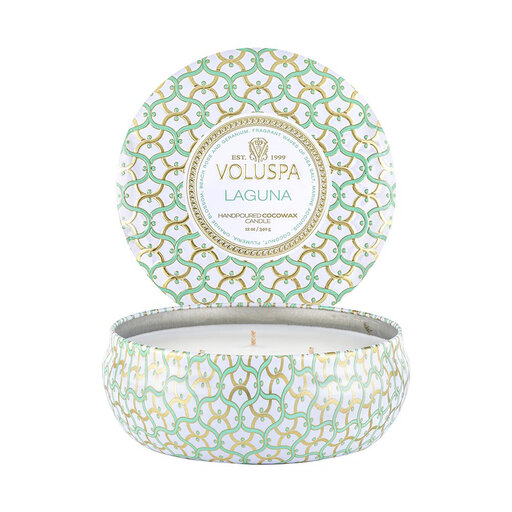 3-Wick Tin Candle 40h Laguna
