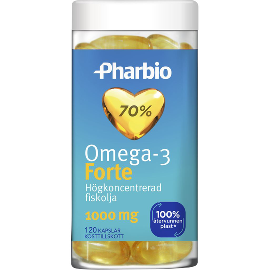 Pharbio Omega-3 Forte 120 kapslar