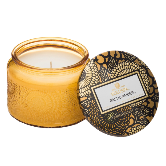 Voluspa Baltic Amber Small Glass Jar Candle 20h