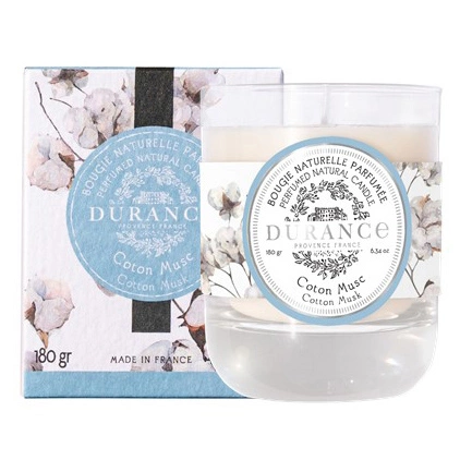 Durance Vegetable Scented Candel Cotton Musk (180g)