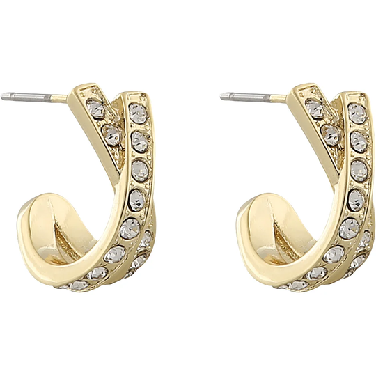 Livly Oval Ear G/Clear, Snö of Sweden Örhängen