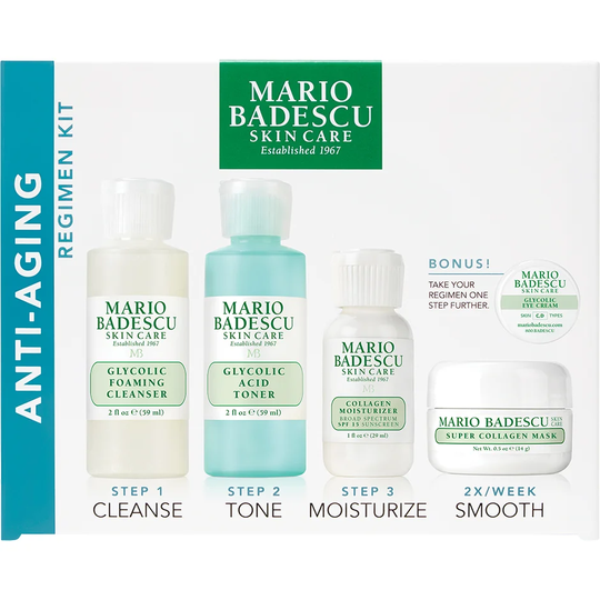Mario Badescu Anti-Aging Kit, Mario Badescu Ansikte