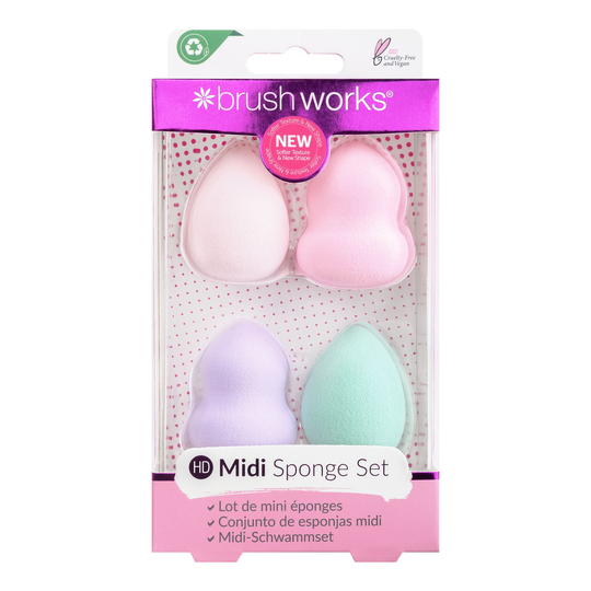 Brushworks HD Midi Sponge Set