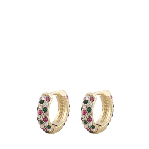 Wednesday Small Ring Mix Green Earring