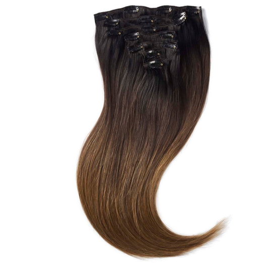 Rapunzel of Sweden Clip-on set 7 pieces 50 cm Deep Brown ColorMelt C1.