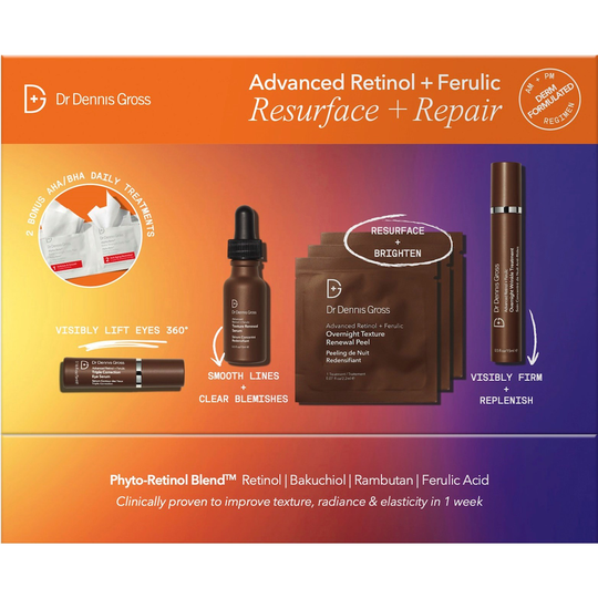 Dr Dennis Gross Advanced Retinol + Ferulic Resurface + Repair Kit