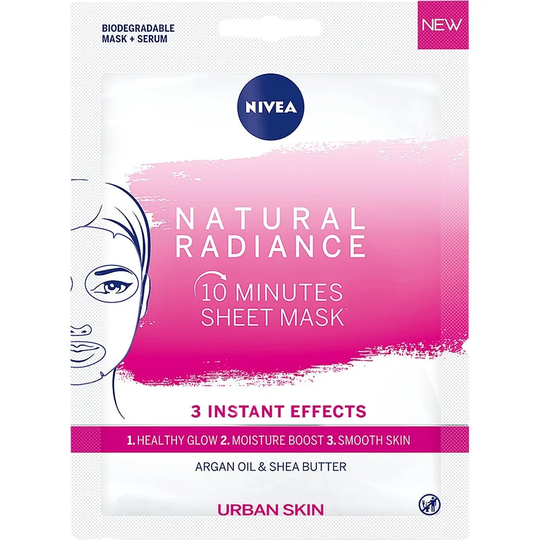 Urban Skin Radiance Sheet Mask, Nivea Ansiktsmask