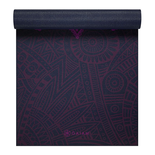 GAIAM Plum Sundial Yoga Mat 6 mm Premium