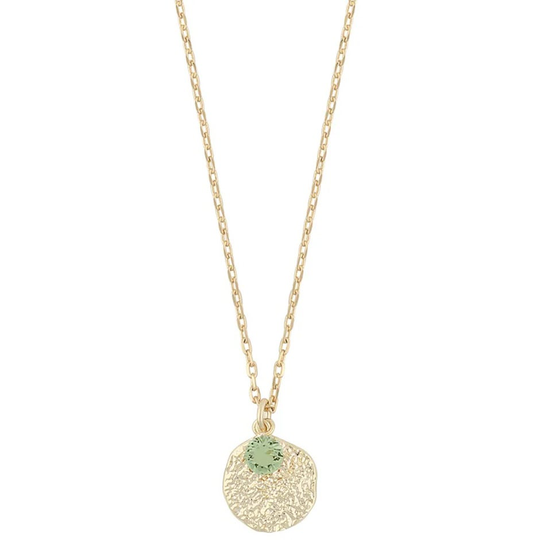 London pendant neck 45 gold/olive, Snö of Sweden Halsband