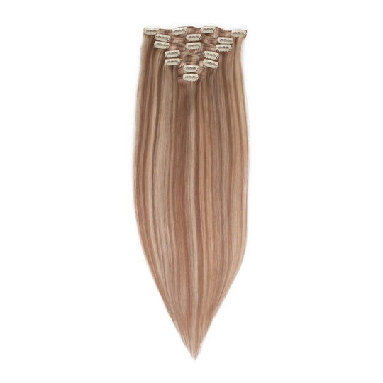 Rapunzel of Sweden Clip-on set Original 7 pieces M7.1/10.8 Natural Ash Blonde Mix 60cm
