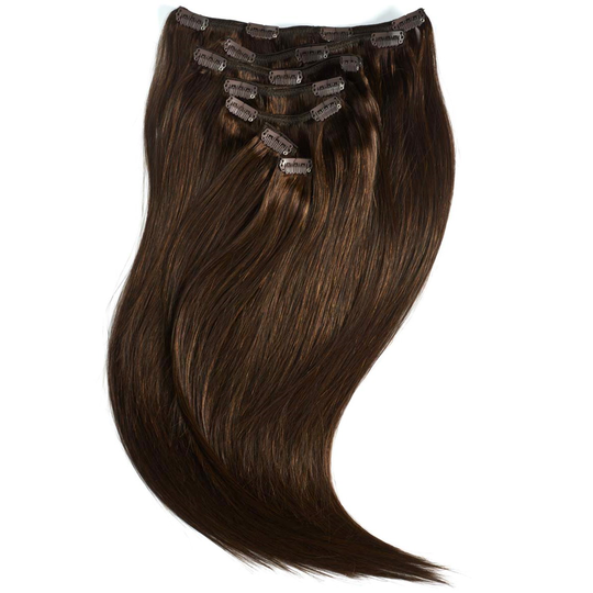 Rapunzel of Sweden Clip-on set 7 pieces 70 cm 2.3 Chocolate Brown