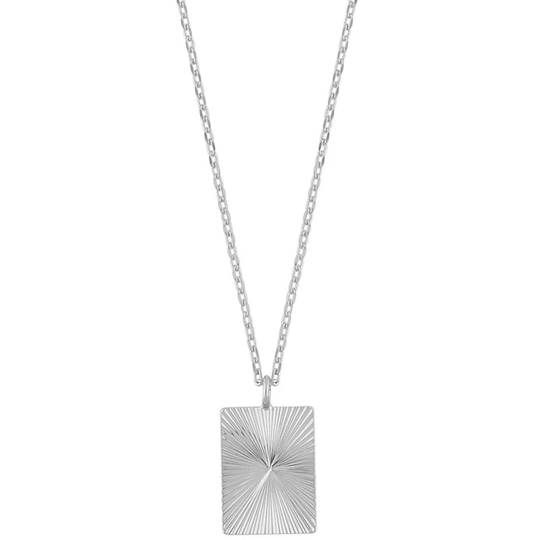 Ray ID pendant neck 45 plain silver, Snö of Sweden Halsband