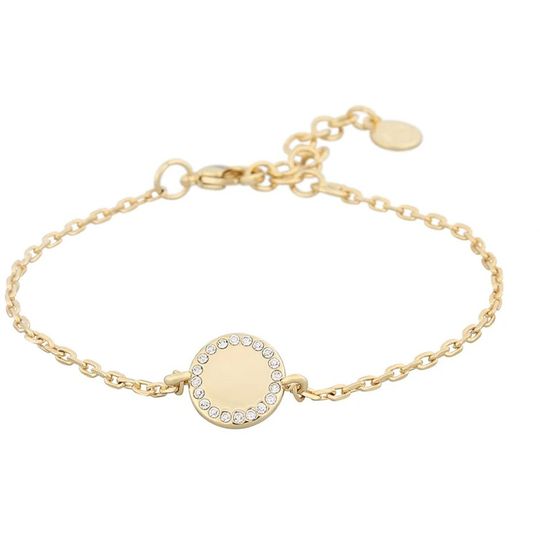 Nine small chain brace gold/clear, Snö of Sweden Armband