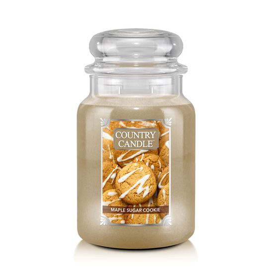 Country Candle Maple Sugar Cookie 2 Wick Large Jar 150 h