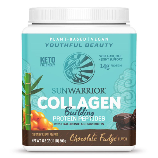 Sunwarrior Collagen Protein Peptides Chokladfudge 500 g