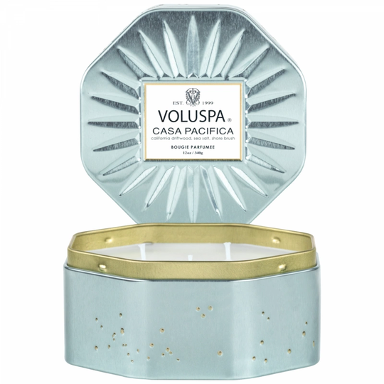 Voluspa Casa Pacifica Octogon Tin Candle 50h