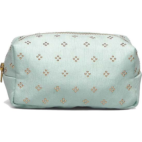 PIPOLS BAZAAR Square Deco Vegan Suede Cosmetic Turqoise