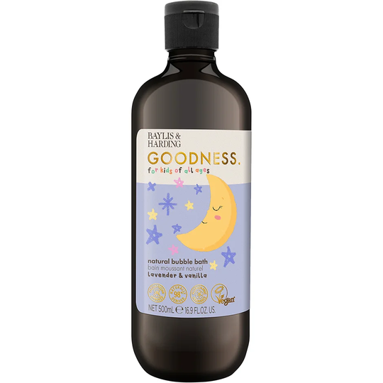 Goodness Kids Lavender & Vanilla Bubble Bath, 500 ml Baylis & Harding Badskum & Badsalt