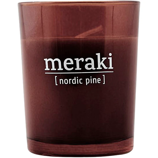 Nordic Pine Scented Candle, Meraki Doftljus