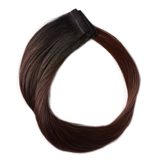 Rapunzel of Sweden Quick & Easy Original Straight B1.0/6.12 Cherry Infused Black Balayage 50cm