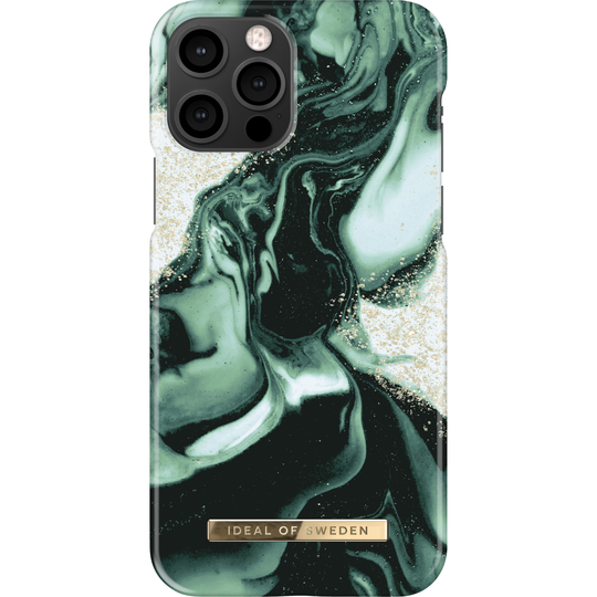 iDeal of Sweden iPhone 12/12 Pro Fashion Case Golden Olive Marble