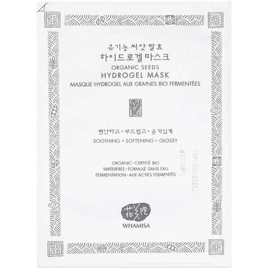 Organic Seeds & Rice Hydro Gel Mask, 33 g Whamisa Skincare Ansiktsmask